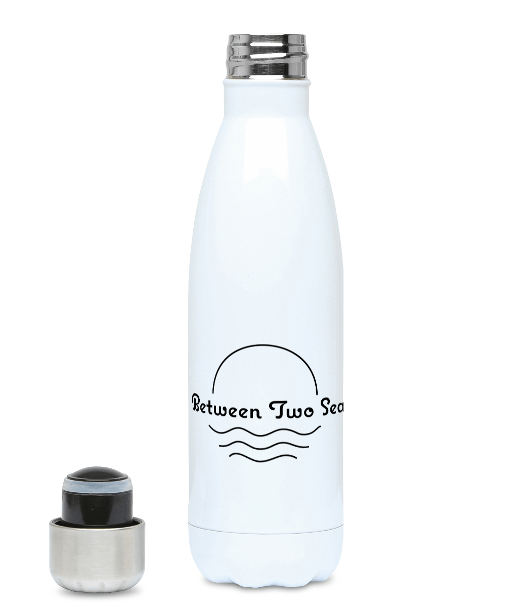 500ml Water Bottle Between Two Seas - Black Logo